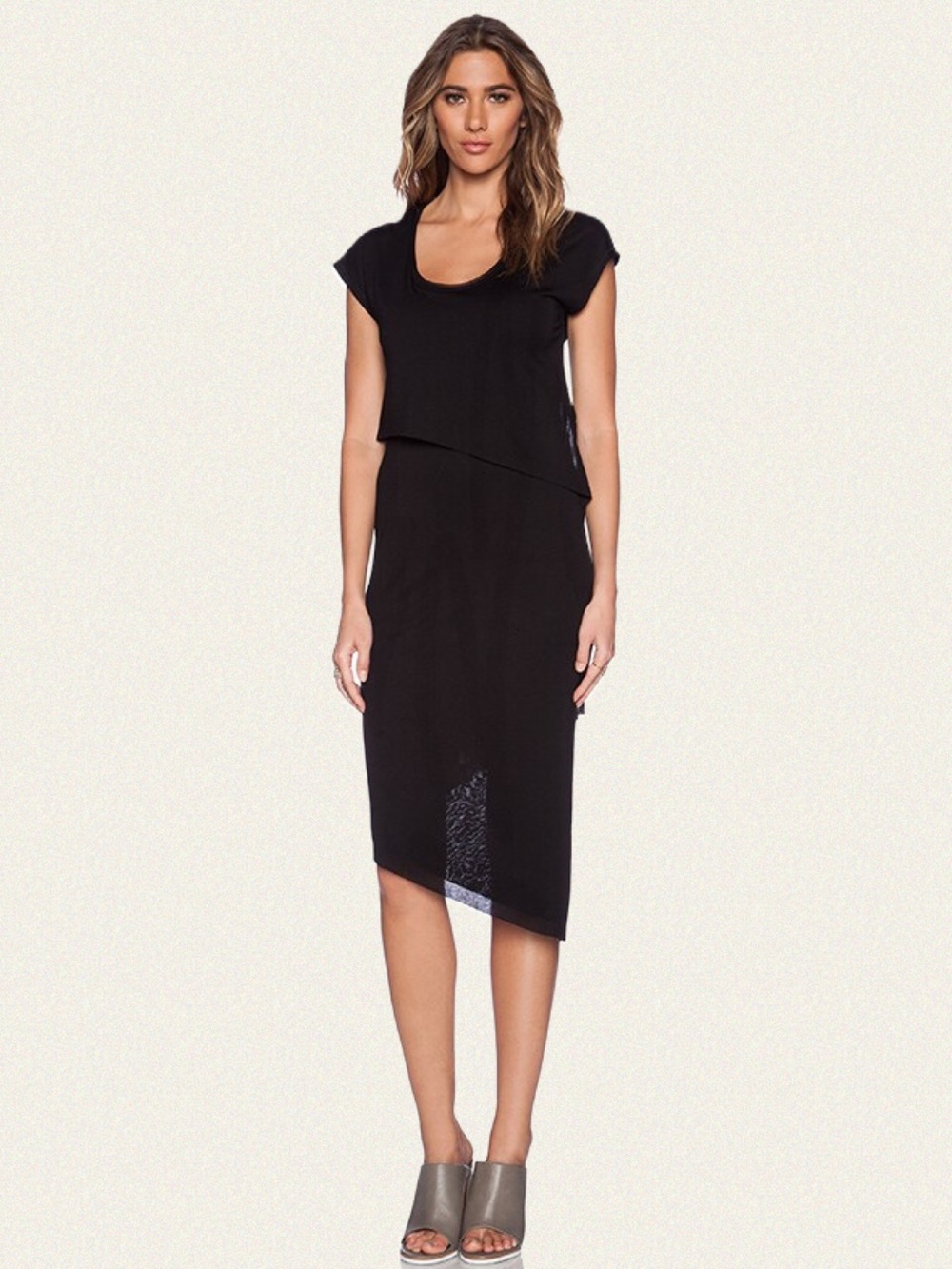 HEATHER Asymmetrical Tier Dress